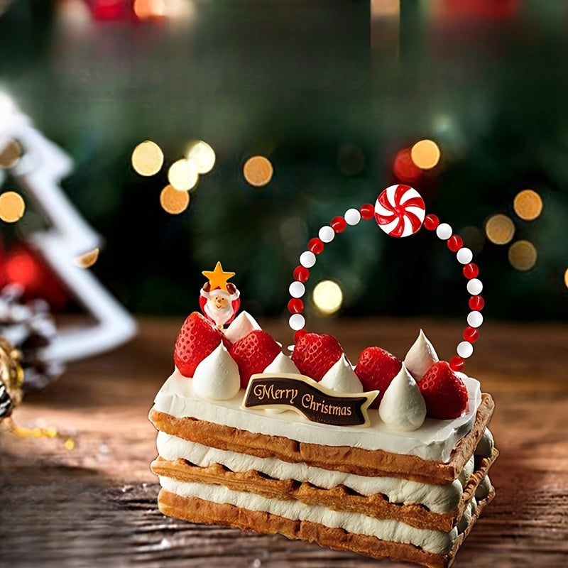 1pc Christmas Artificial Candy Cake Decoration DIY Baking Party Supplies