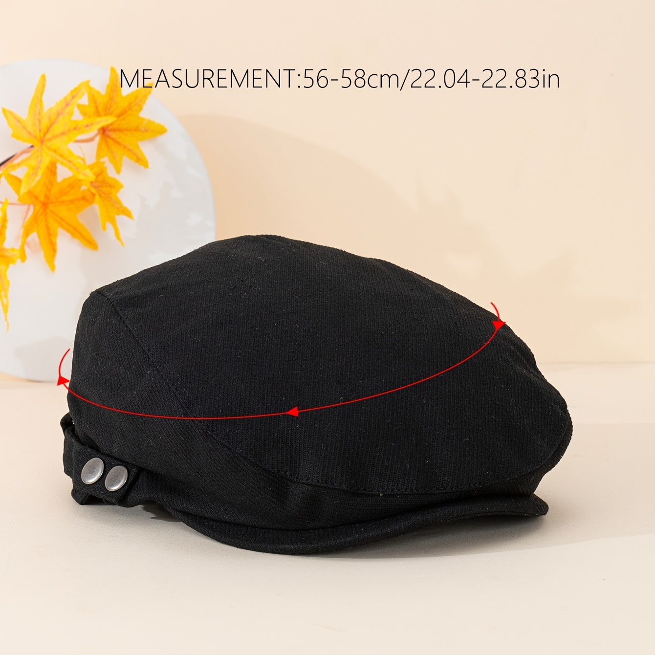 Adjustable Summer Casual Plain Peaked Cap for Men