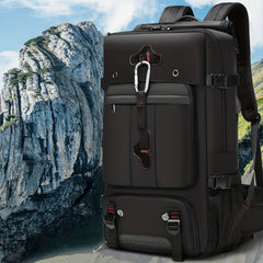 Men's Travel Bag Backpack USB Charging Port Large Capacity Waterproof Outdoor