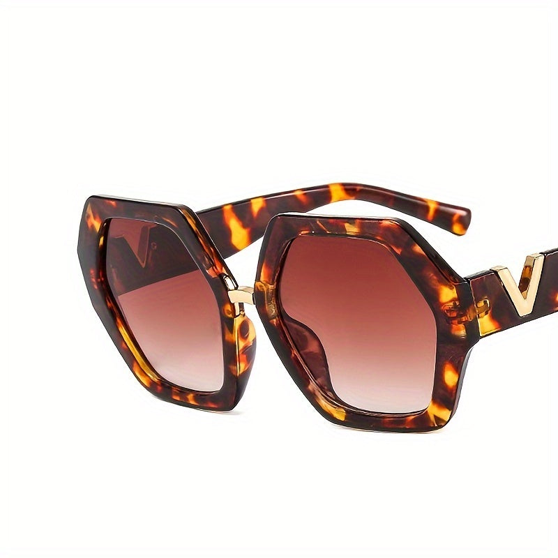 Geometric Frame Sunglasses Retro Glasses UV400
