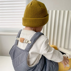 Kids Bear Strap Clip Baby Overalls Anti-slip Shoulder Clip