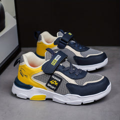 Boy's Hook And Loop Fastener Running Shoes