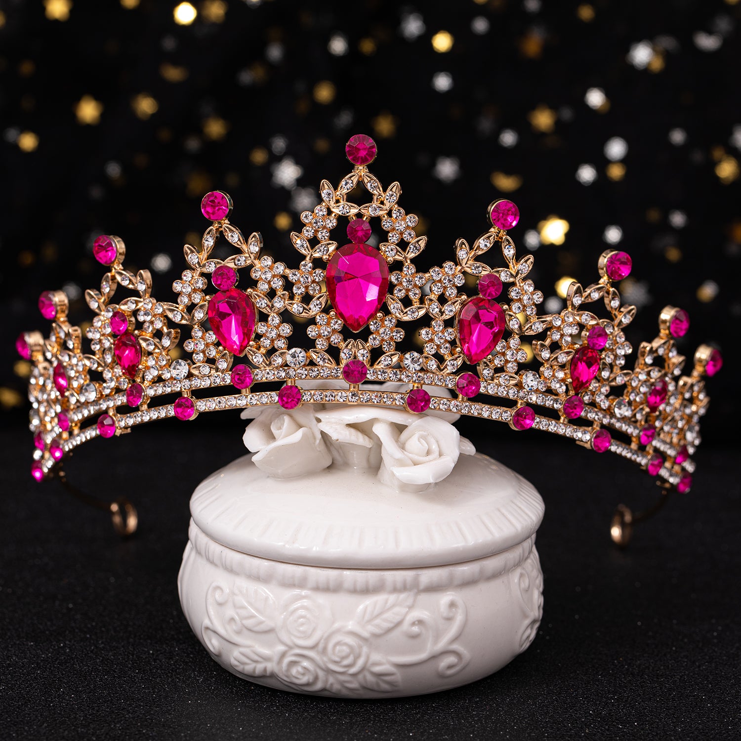 Baroque Rhinestone Crown Hairband Bridal Wedding Party Favor Decorations