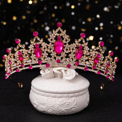 Baroque Rhinestone Crown Hairband Bridal Wedding Party Favor Decorations