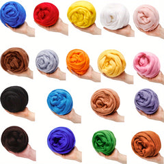 100g Fiber Roving Wool Top Wool Felting Supplies Chunky Yarn Spinning Wool