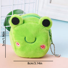 Animal Plush Coin Purse with Zipper - Great Gift