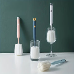 Long Handle Bottle Brush Soft Sponge Cup Nipple Brushes