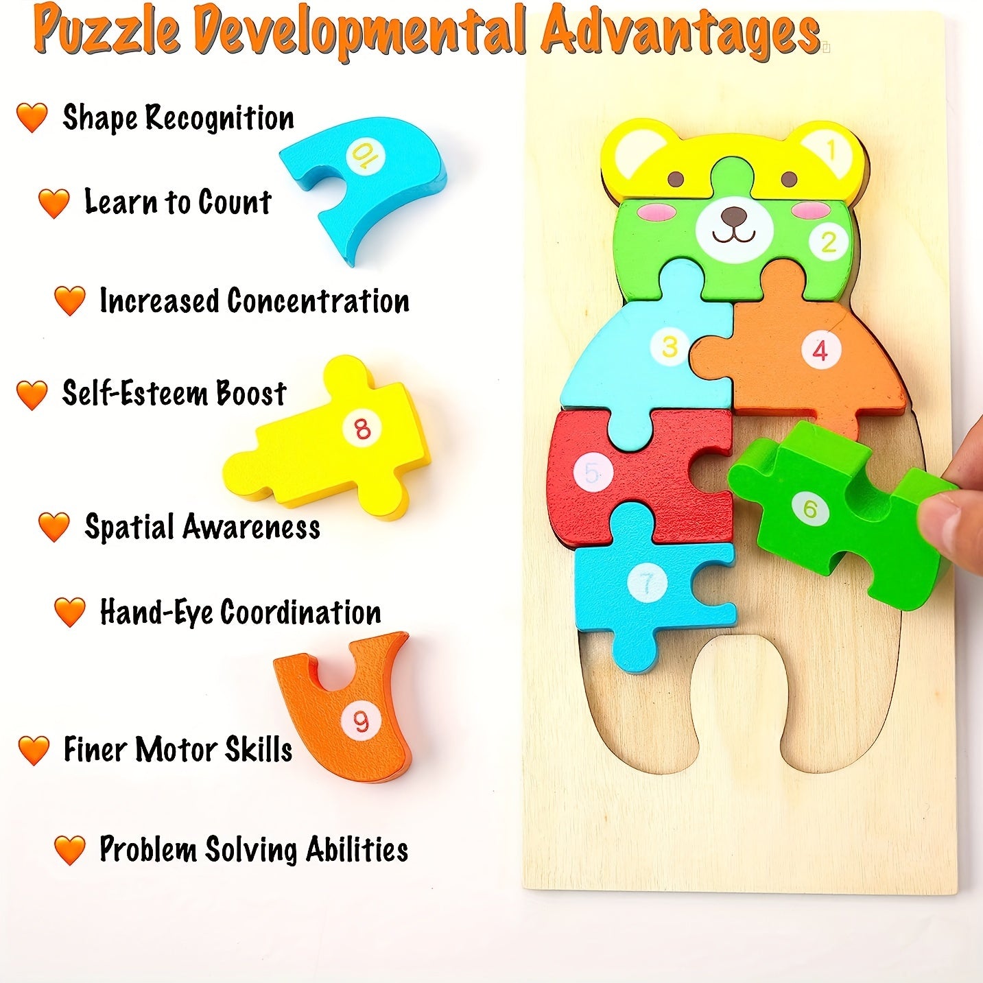 3D Animal Wood Puzzle Kit - 4 in 1