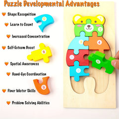 3D Animal Wood Puzzle Kit - 4 in 1
