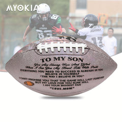 Engraved Size 9 Football - Christmas Gift for Son