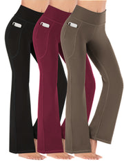 Flare Leggings High Waist Workout Sports Wide Leg Bootcut Pants