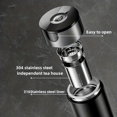 Vacuum Cup With Temperature Display Insulated Water Bottles Travel Thermal Cups