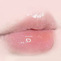 Colorful Lip Gloss Dewy Finish Sparkle Light Hydrating Plumping Lip Balm