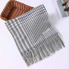Women's Knitted Tassel Winter Cashmere Scarf