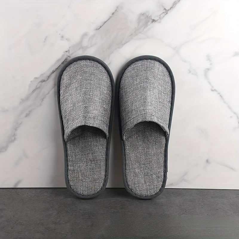 Home Linen Disposable Slippers Closed Toe Easy Pack