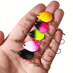 Brass and Copper Spinner Lure for Bass Fishing Single Hook Fish Tackle Pesca