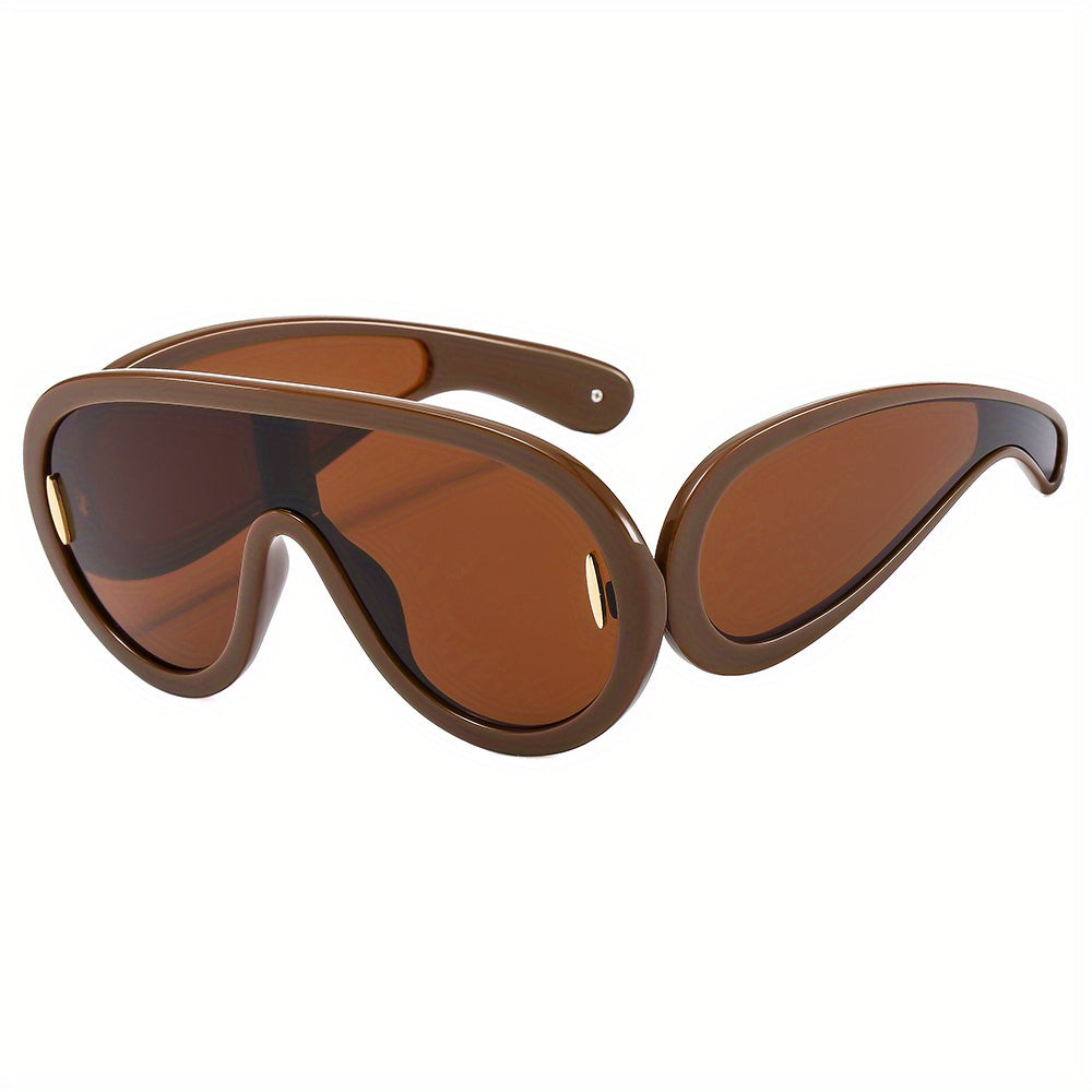 Men's Large Frame Wide Leg Sports Sunglasses