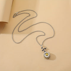 Sunflower Cremation Pet Ashes Urn Necklace & Ring Set