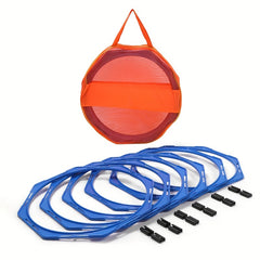6pcs Speed & Agility Training Rings w/ Bag Tennis Soccer Football Basketball Aid
