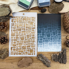 Irregular Box Background Stencils DIY Art Stencils For Painting