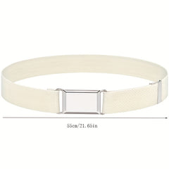 Adjustable Elastic Canvas Belts For Boys Girls Plain Belt Kids Children Daily