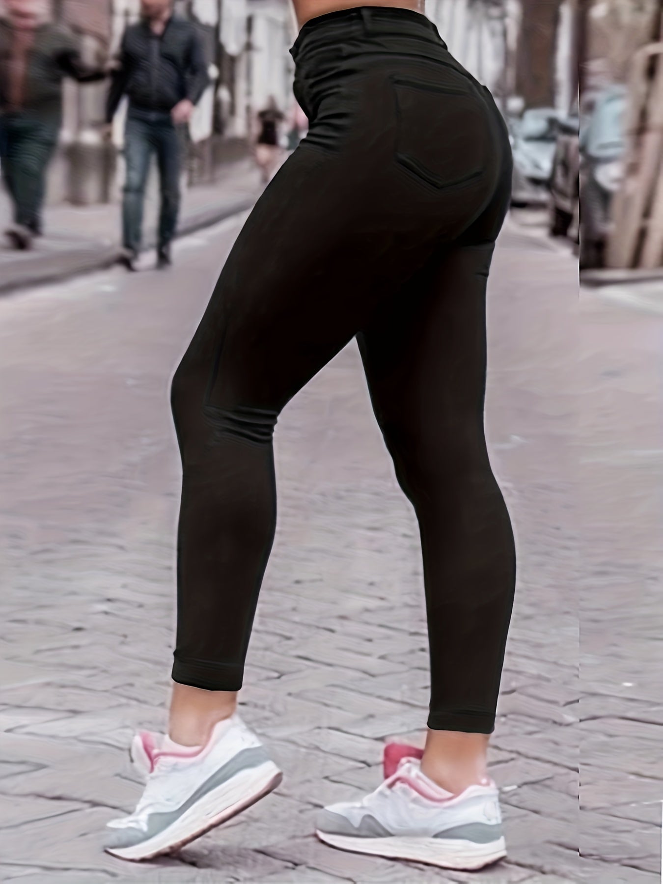 High Waist Skinny Jeans Slim Fit Slight Stretch Denim Pants