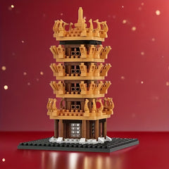 Creative Yellow Crane Tower Building Blocks Set