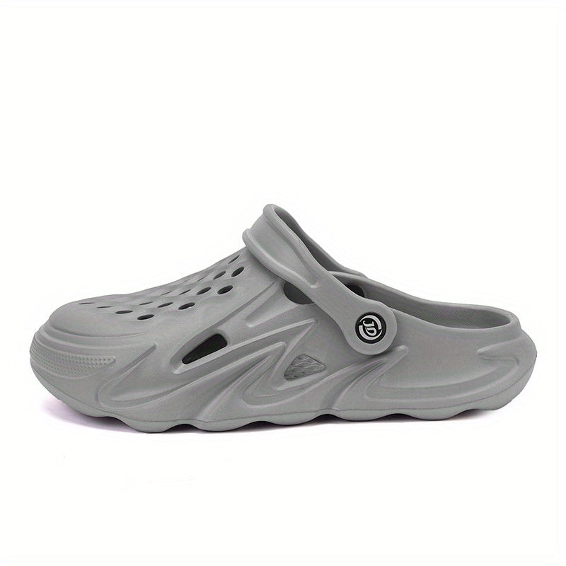 Men's Breathable Slip On Clog Sandals Cut Out Walking Slippers