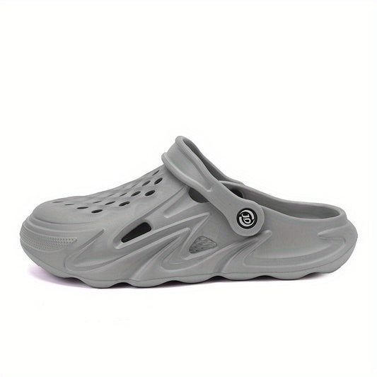 Men's Breathable Slip On Clog Sandals Cut Out Walking Slippers
