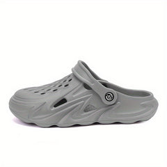 Men's Breathable Slip On Clog Sandals Cut Out Walking Slippers