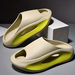 Unisex Block Casual Non Slip Slides Open Toe Beach Shoes