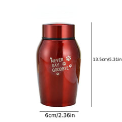 Stainless Steel Pet Urn for Dogs & Cats Ashes, Pet Memories Supplies