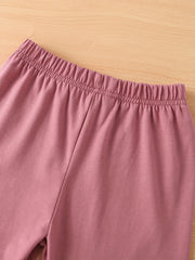 Toddler Girl's 3pcs Basic Joggers Sweatpants