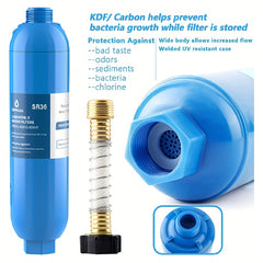 RV Water Filter Inline Reduces Bad Taste Odor Sediment