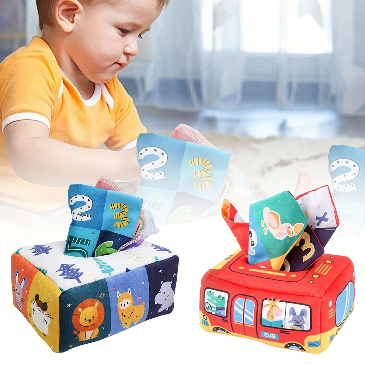 Baby's Magic Tissue Box Sensory Toy
