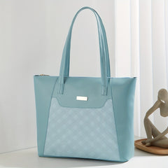 Argyle Embossed Quilted Tote Bag Women's Handbag