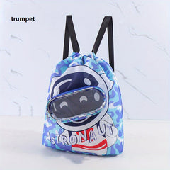 Kids Swimming Bag Waterproof Cartoon Beach Backpack