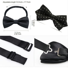 Classic Pre Tied Bow Tie Solid Tuxedo Adults & Children
