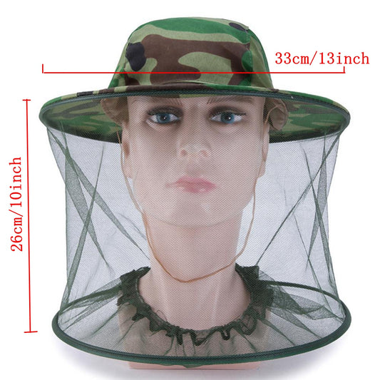 Beekeeping Hat Camouflage Shawl Anti Mosquito Protection