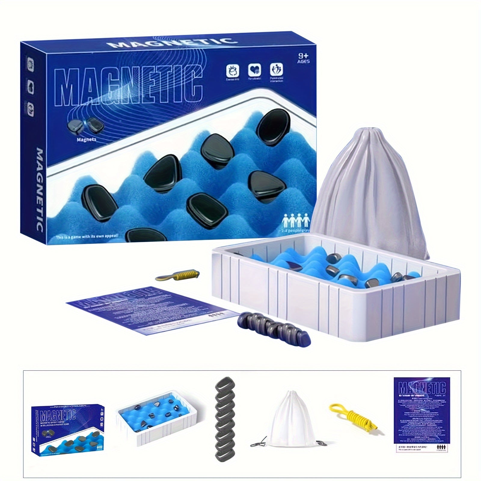 Magnetic Chess Strategy Game Multiplayer Magnet Board Game