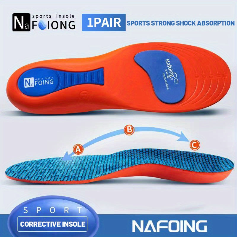 Men's Flat Arch Support Deodorant Insole Full Pad Elastic Massage