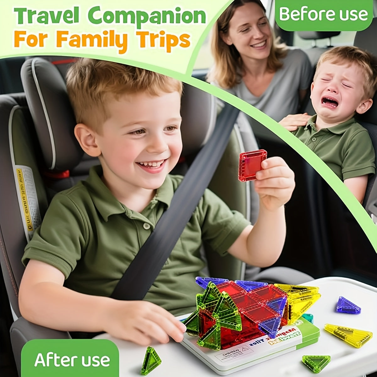 Mini Magnetic Building Blocks Set Portable Tin Box Creative Toy for Kids 3+