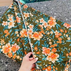 1pc Artificial Printing Halloween Christmas Big Flower Fabric DIY
