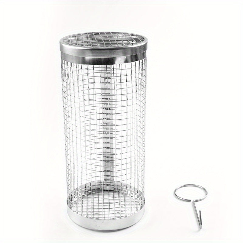 Round BBQ Basket for Grilling Vegetables & Fruits