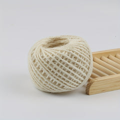 25M Natural Jute Rope Cord Hemp Twine Home Wedding Decoration Burlap Ribbon