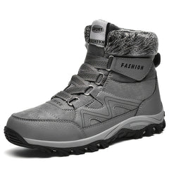 Men's Warm Plush Snow Boots Outdoor Cold Weather Hiking Boots