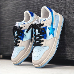 Men's Star Pattern Skate Shoes Non Slip Casual Shoes Youth