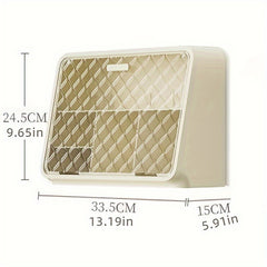 1pc Cup Storage Rack Dust proof Desktop Tea Cup Holder Cabinet