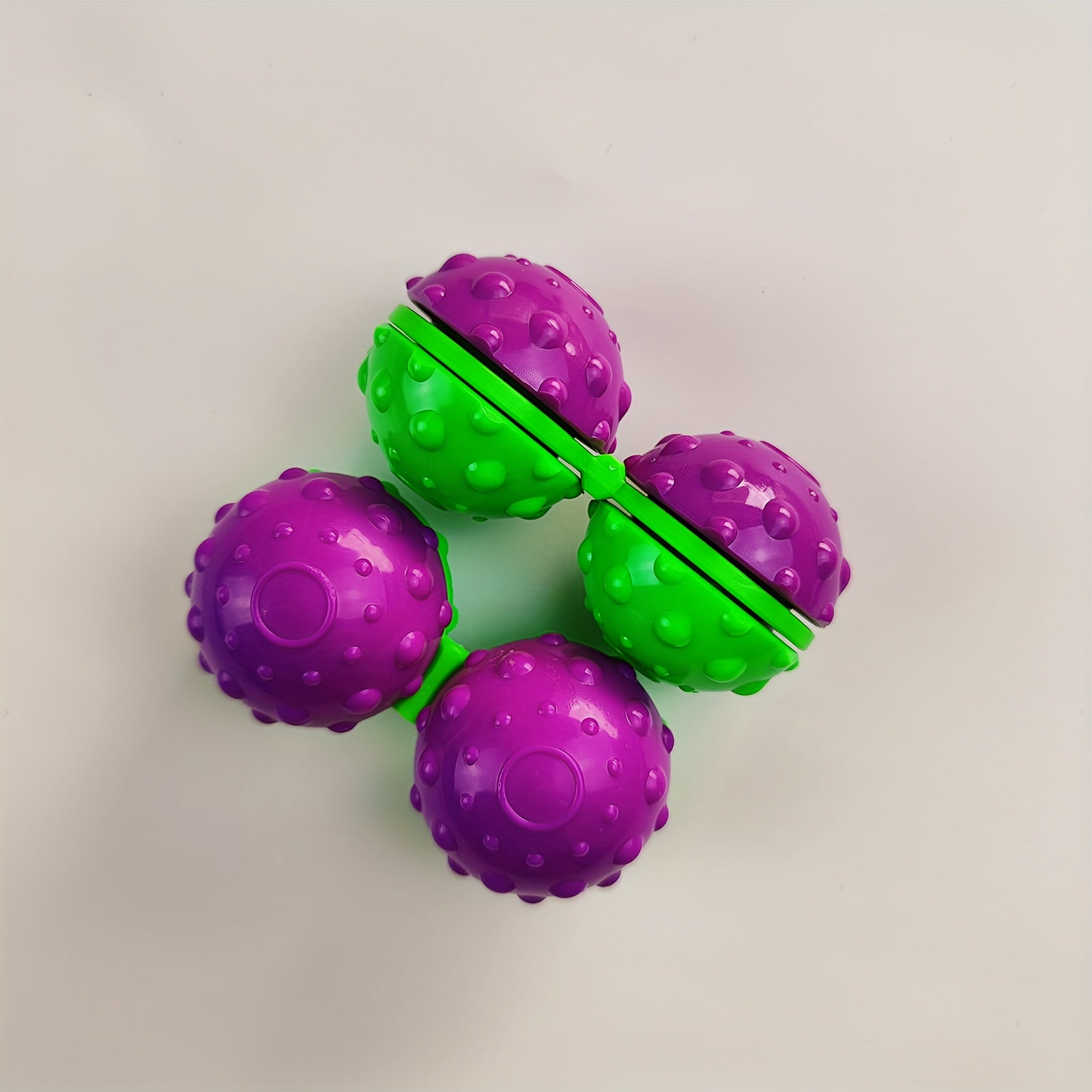 Green and Purple Fidget Spinner Decompression Toy