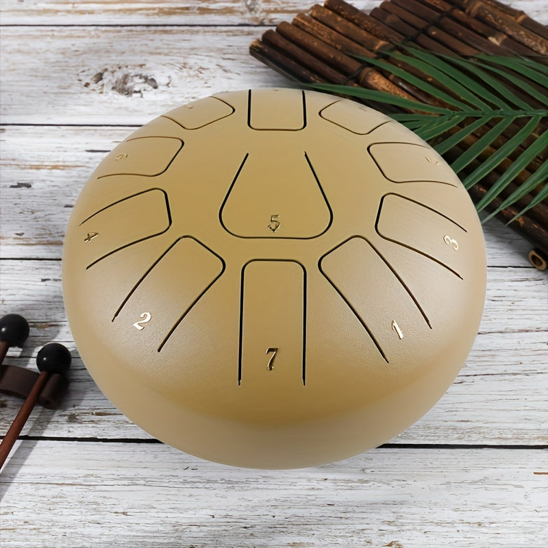 8 inch 11 tone Tongue Drum Percussion Instrument Sound Crisp Pleasant